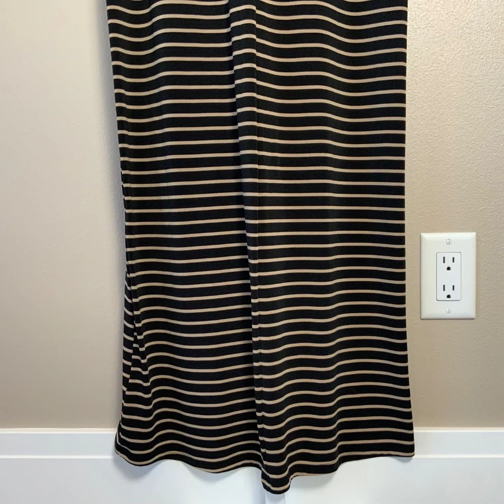 Lauren Ralph Lauren Striped Sleeveless Draped Maxi Dress - Picture 16 of 16